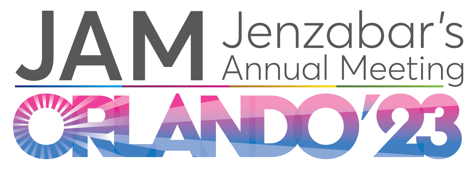 JAM Jenzabar's Annual Meeting Orlando 23' Logo